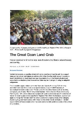 The great Goan land grab