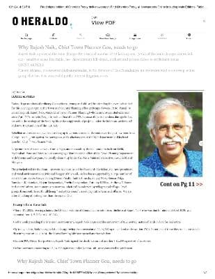 Why Rajesh Naik, Chief TownPlanner Goa, needs to go